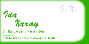 ida naray business card